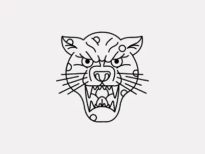 Tiger - 001 doodle editorial eggdoodle icon ink patches pin tattoo tiger vector