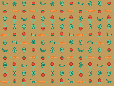 Veggies pattern vegan veggies