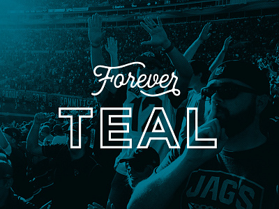 Season's End duval football heritage instagram jaguars nexa teal typography