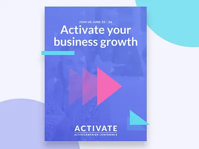 We're having our first conference! event illustration poster print purple typography