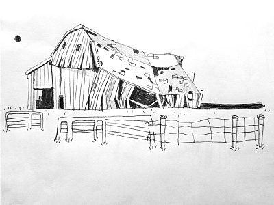Barn Sketch art design development direction illustration sketchbook visual