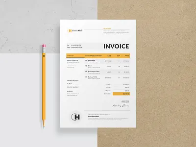 Invoice Template bill business invoice cool creative invoice minimal multipurpose simple