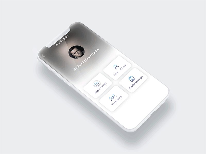 EPTTA Mobile app - Profile Edit animated animation application interface iphone material design mobile app navigation profile settings user experience ux ui