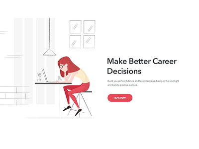 Career Illustration 2 Web app career design gui illustration iphone minimal ui ux