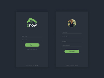 Anow App app real estate ui ux