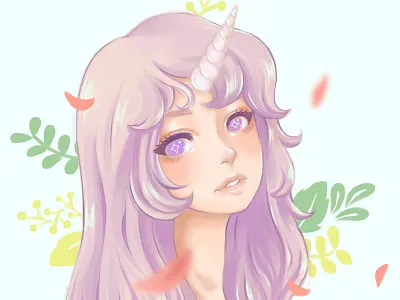 Lady Amalthea anime cartoon illustration lady amalthea the last unicorn unicorn