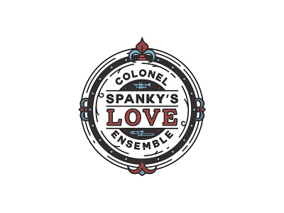 Colonel Spankies Love Ensemble branding ensemble illustrated logo love music the beatles trumpet