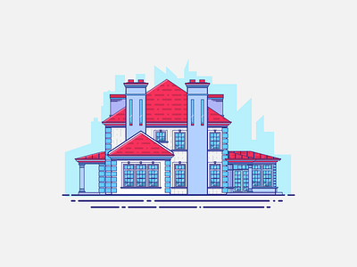 Beautiful House beautiful building home house resort snow