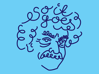 So It Goes books doodle drawing illustration lettering line illustration literature tshirt vonnegut writer