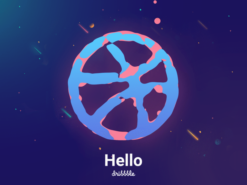 Hello Dribbble! darkness fire starcelestial universe