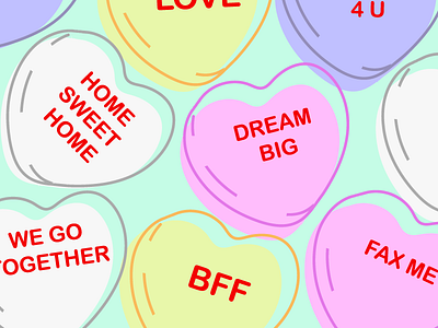 Conversation Hearts conversation heart february friendship heart home love realtors valentine