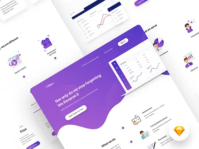 NDA website redesign app design app landing ui gradient design landing page ui design ui trend web design