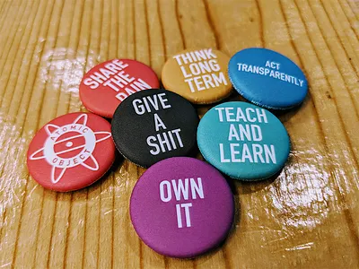 Value Buttons branding buttons ephemera values