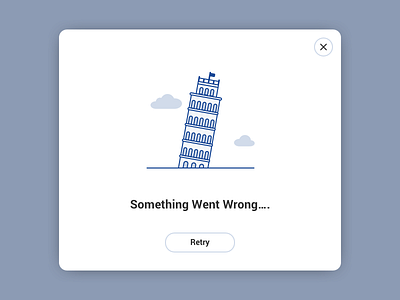 Something Went Wrong architecture design error graphic illustration landmark pisa vector