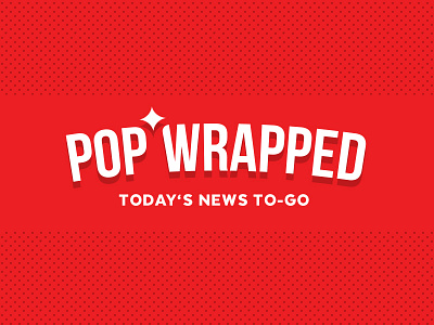 Pop Wrapped Logo branding identity logo news