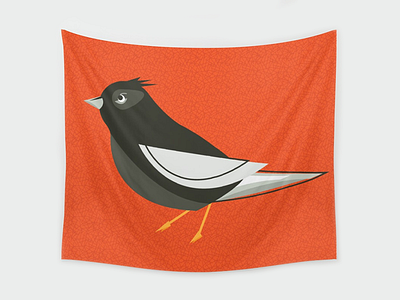 Now on Society 6 bird contrast flat illustration merch modern society 6 texture