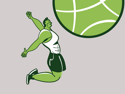 Your best shot #3 ball basketball character dribbble illustration lines outline sport t shirt