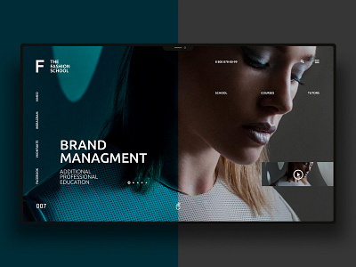 Fashion school design landingpage ui uidesign ux uxdesign website