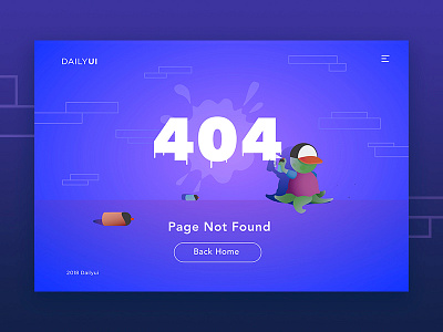 Daily UI #008 404 Page 008 404 404 page challenge daily dailyui illustration ui web