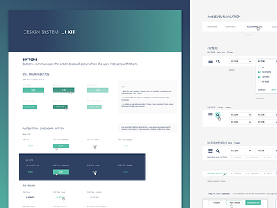 Design System buttons design system filters forms structure ui design ui elements ui kit