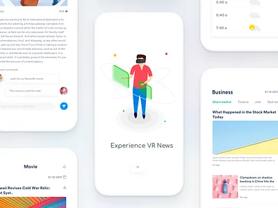 VR news ar article design fluent ios johnyvino microsoft news political stories tech vr