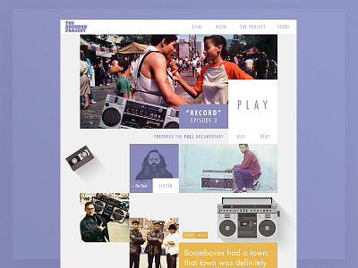 Boombox Project creative design designer digital freelance freelancer interactive interactive design ui ux web design