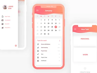 Daily UI #042 - To Do List 42 calendar daily ui daily ui 42 goal manager organizer planner to do to do list ui ui ux challenge