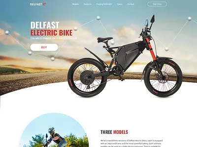 Delfast electric bike bike delfast webdesign website