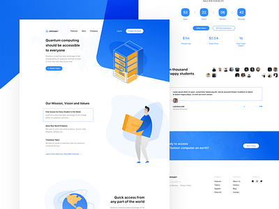 OpenQbit – Landing Page landing page ui user experience user interface ux web design