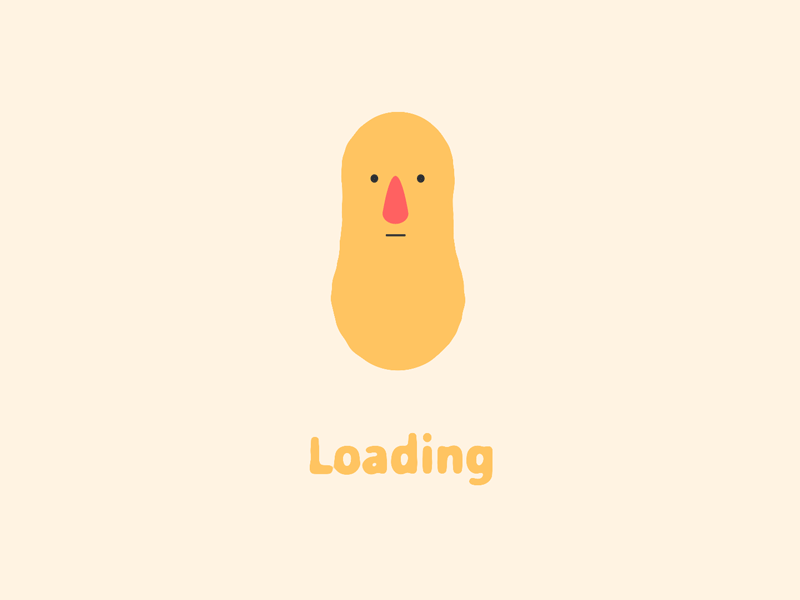 Peanut Loading animate loading