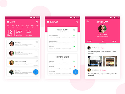 material design interface material note ui