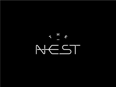 The Nest - Restaurant font create illustrator logo