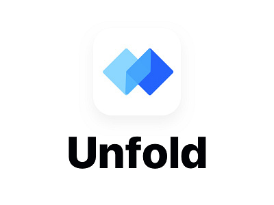 Unfold logo appdesign appicon logo unfold