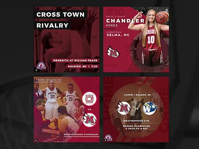 Meredith College Basketball Social Options basketball college basketball diii instagram ncaa social social media usa south womens basketball