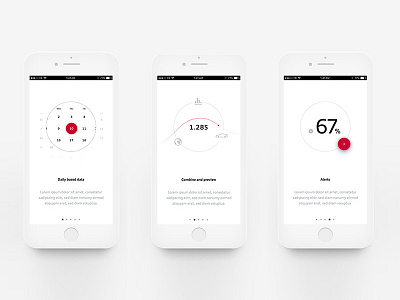 Onboarding sreen for a data analysis mobile app analysis audi car charting client dashboard lines mobile monitoring pocket trend zeich