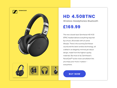 Daily UI Challenge #012 | E-Commerce Shop (Single Item) 012 challenge dailyui e commerce headphones item single ui ux