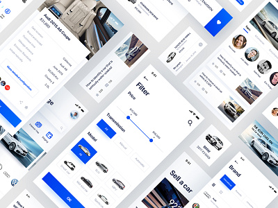 Used car APP Design app car design ui used ux