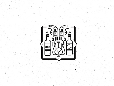 Dead Rabbit Bootlegger Bar Identity Concept alcohol bar bootlegger craft gangster grunge rabbit rough
