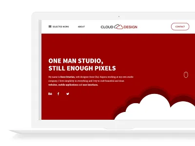 Cloud Design Studio clouds design portfolio red studio web design