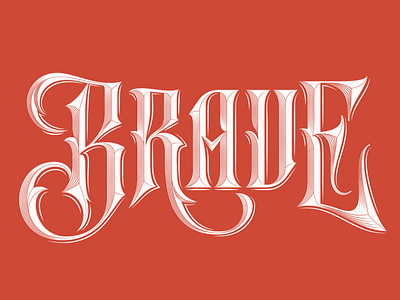 Brave brave customtype fightlikeabrave lettering type
