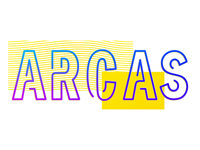 Logo Practice #20: Arcas brand contrast logo logotype memphis saturated simple