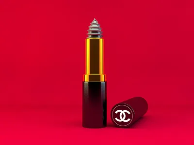 👄 3d c4d cinema4d cosmetic lipstick render