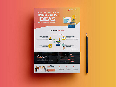 Creative Corporate Flyer catalog professional stationery symple technology web