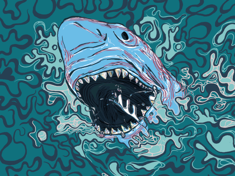 Robo MG Drift Shark drift gif logo logo animation loop robomg shark