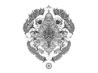 State of mind {WIP #3} cloud collage flower leaf map symetry