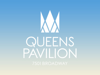 Queens Pavilion branding design development identity logo new york realestate retail