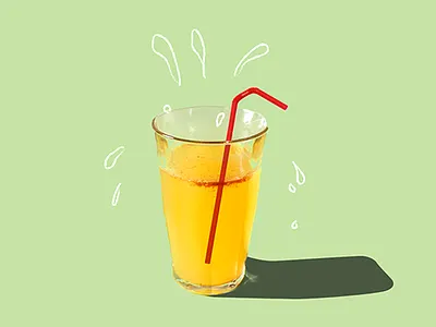 Drinking the Koole Aid! colour illustration photo