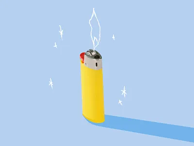 Light it up calendar colour illustration pattern print