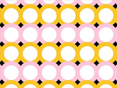Yellow/Pink Pattern No. 2 color pattern shape