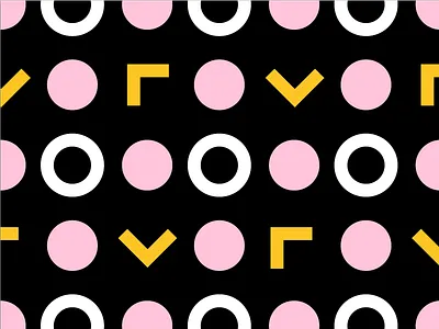 Yellow/Pink Pattern No. 1 color pattern shape